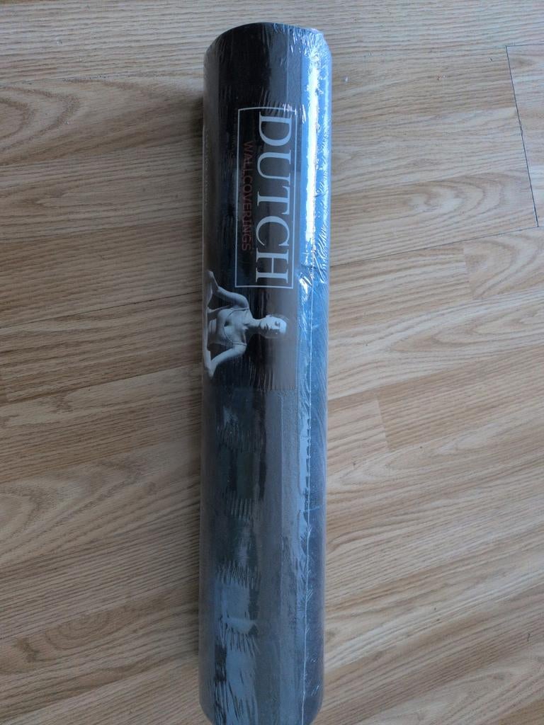 Luxe Vinyl Behang - Dutch Wallcoverings, Ophalen of Verzenden, Minder dan 10 m², Zwart, Modern, Luxe
