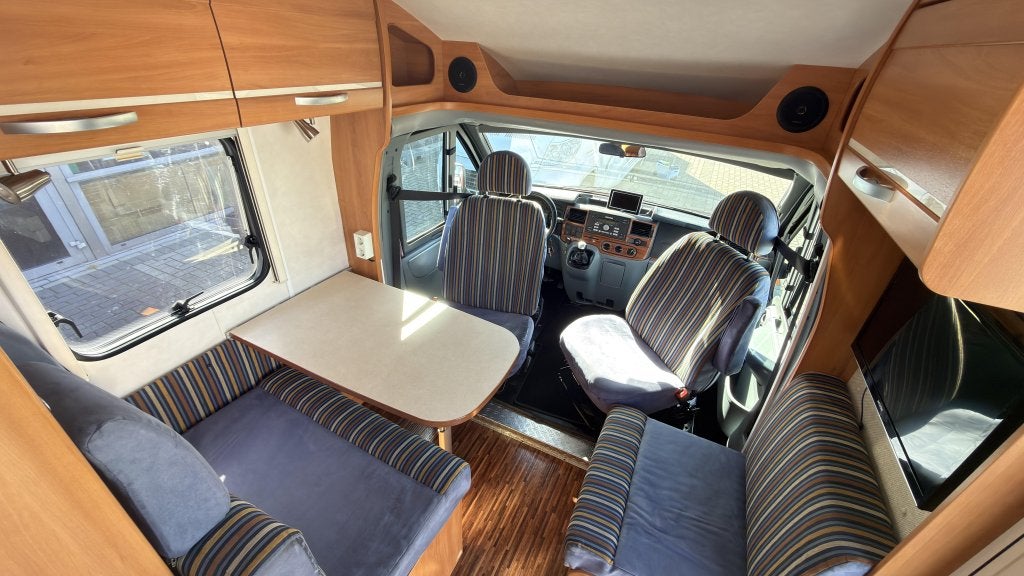 Enkele bedden 2x airco De Hymer Van 562 Uit 2008|107dkm, Caravans en Kamperen, Campers, Ringverwarming, Ford, Bedrijf, Tot en met 3