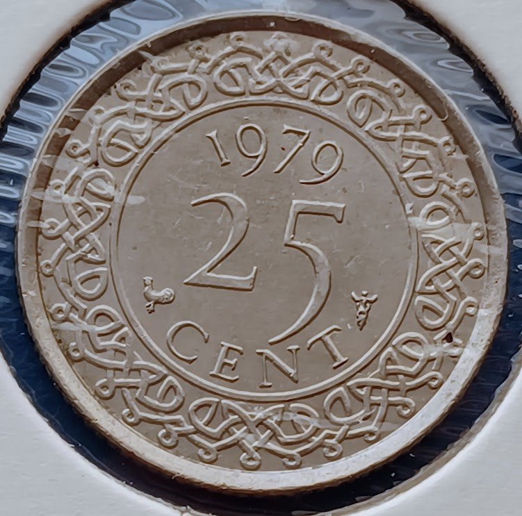 Suriname 25 cent - 1979, Ophalen of Verzenden, Zuid-Amerika, Losse munt