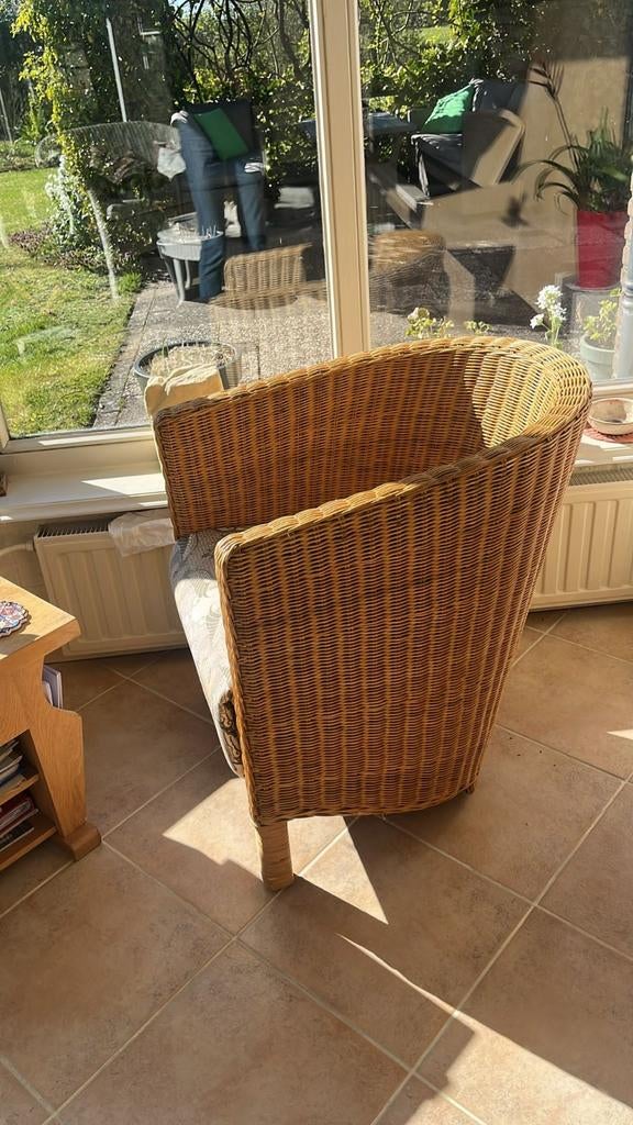 2 rieten stoelen, Huis en Inrichting, Stoelen, Ophalen