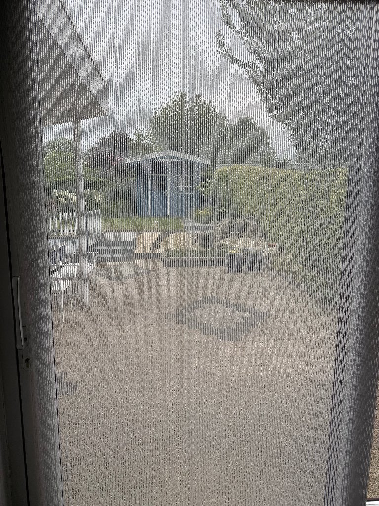 Vliegengordijnen transparant, Ophalen, Zo goed als nieuw