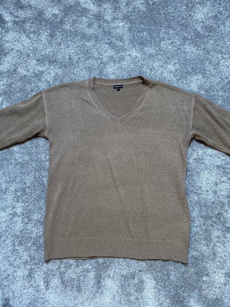 Exxcellent truitje korte mouw, Kleding | Dames, Grote Maten, Ophalen of Verzenden, Zo goed als nieuw, Beige, Shirt of Top
