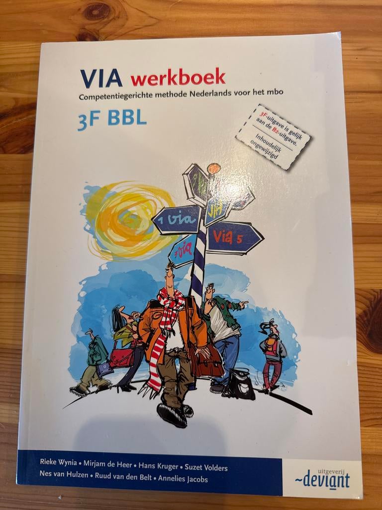 VIA werkboek 3F BBL - Competentiegericht Nederlands MBO, Ophalen of Verzenden, Alpha, Zo goed als nieuw, MBO