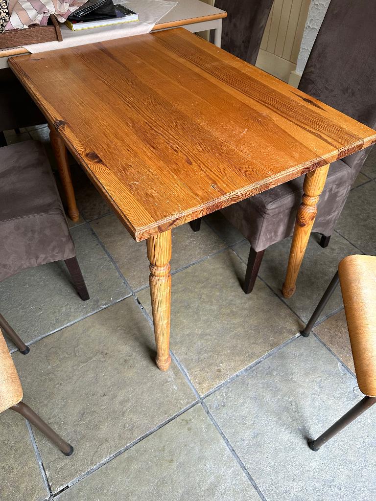 Keukentafel, Huis en Inrichting, Tafels | Eettafels, Ophalen, Gebruikt, 100 tot 150 cm, 50 tot 100 cm