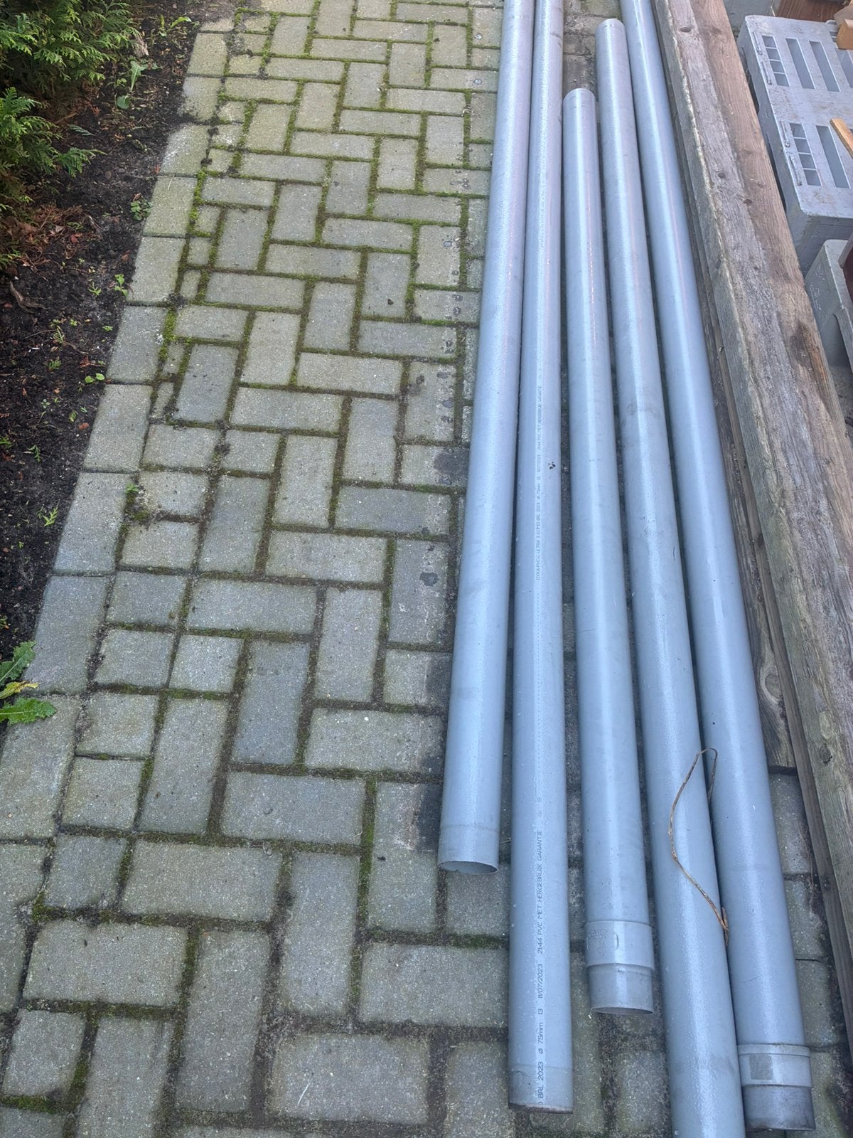 Hwa buis pvc rond 80 mm, Ophalen, Pvc, Zo goed als nieuw, Minder dan 2 meter