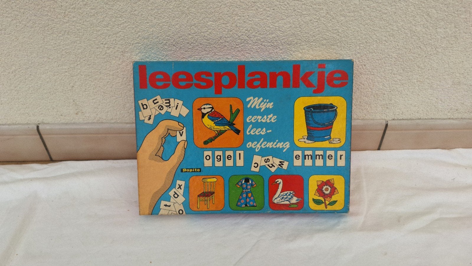 Vintage Leesplankje - Mijn Eerste Lees-oefening, Ophalen of Verzenden, Gebruikt, Taal en Lezen