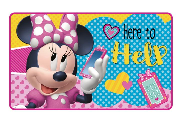 Minnie Mouse Foam Vloerkleed Kinderkamer - DIsney Badmat, Ophalen of Verzenden, Nieuw