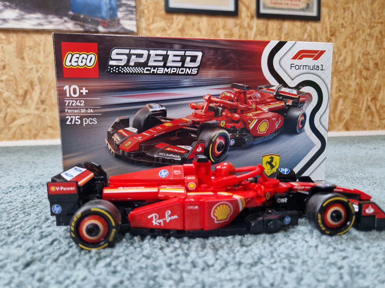 LEGO Speed Champions Ferrari SF-24 Formule 1 raceauto, Ophalen of Verzenden, Zo goed als nieuw, Overige merken