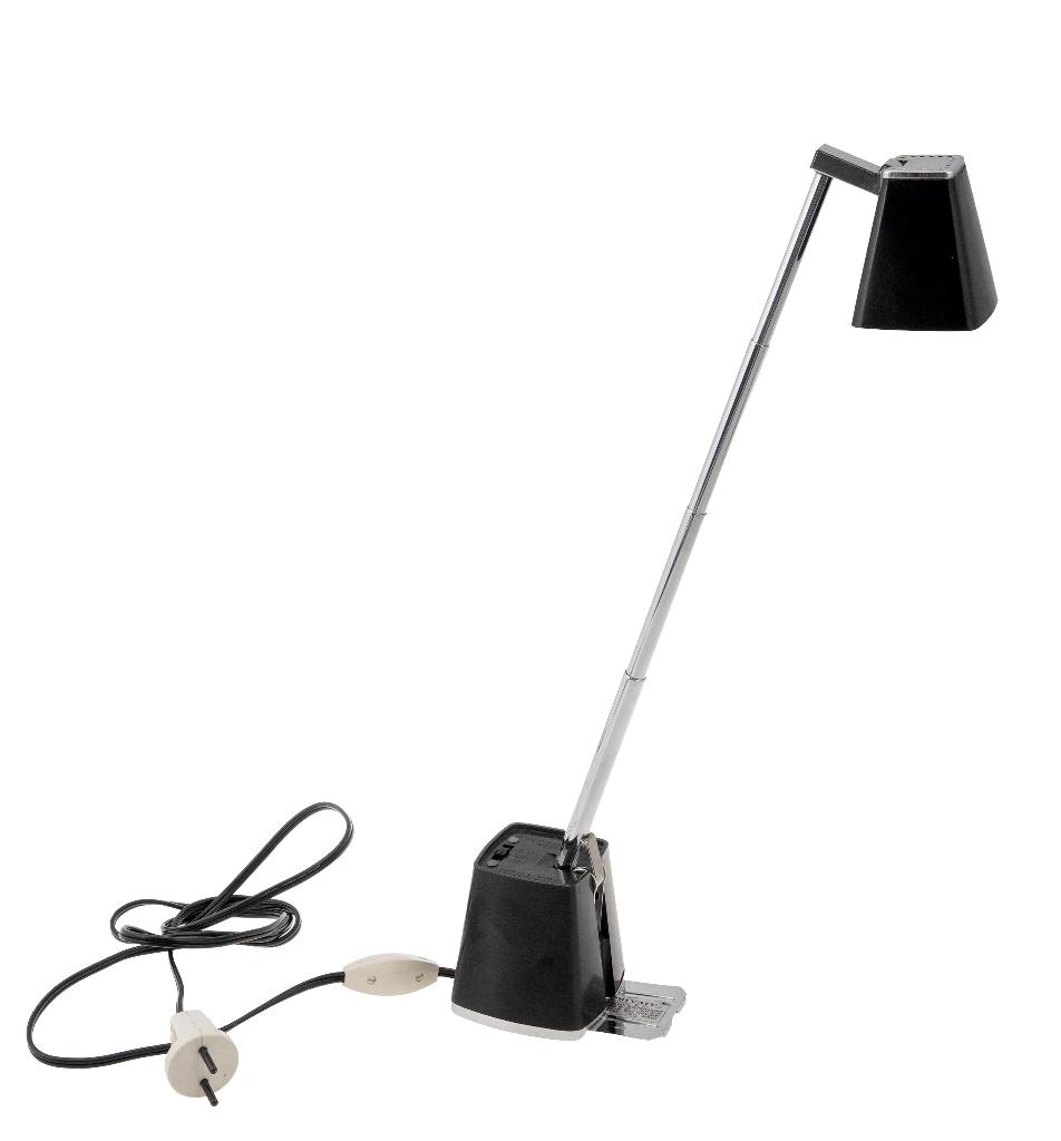Vintage design burolamp met telescoop., Huis en Inrichting, Lampen | Tafellampen, Gebruikt, Ophalen of Verzenden, Retro vintage
