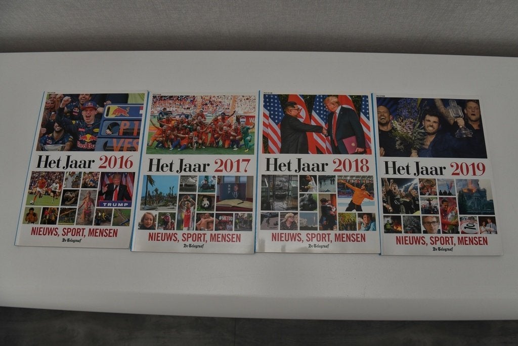 Jaarboeken Telegraaf 2016/2017/2018/2019, Ophalen of Verzenden, Zo goed als nieuw