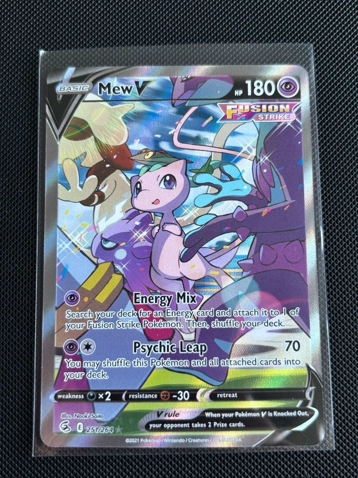 Mew V Alt Art FST 251 M/NM Ruilen, Hobby en Vrije tijd, Verzamelkaartspellen | Pokémon, Ophalen of Verzenden, Nieuw