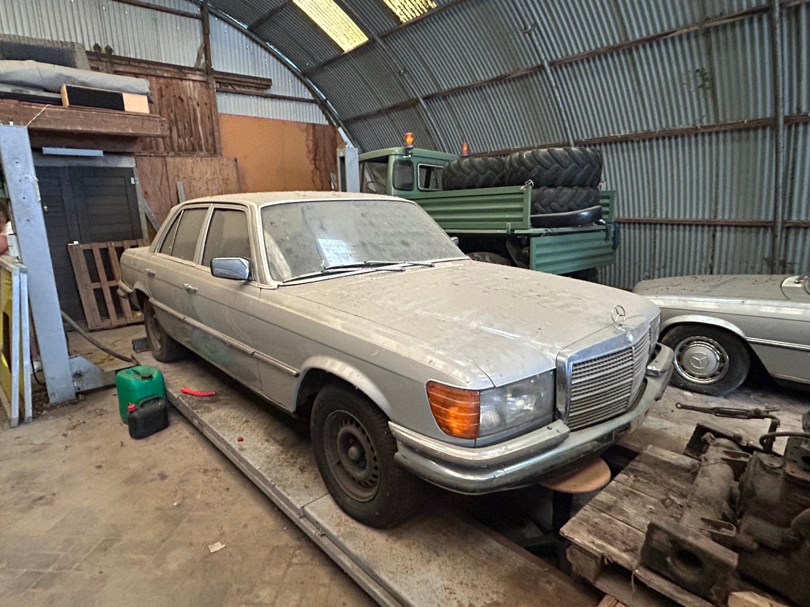 Mercedes-Benz S-Class 450SE W116, Auto's, Mercedes-Benz, Automaat, Achterwielaandrijving, 8 cilinders, Leder en Stof