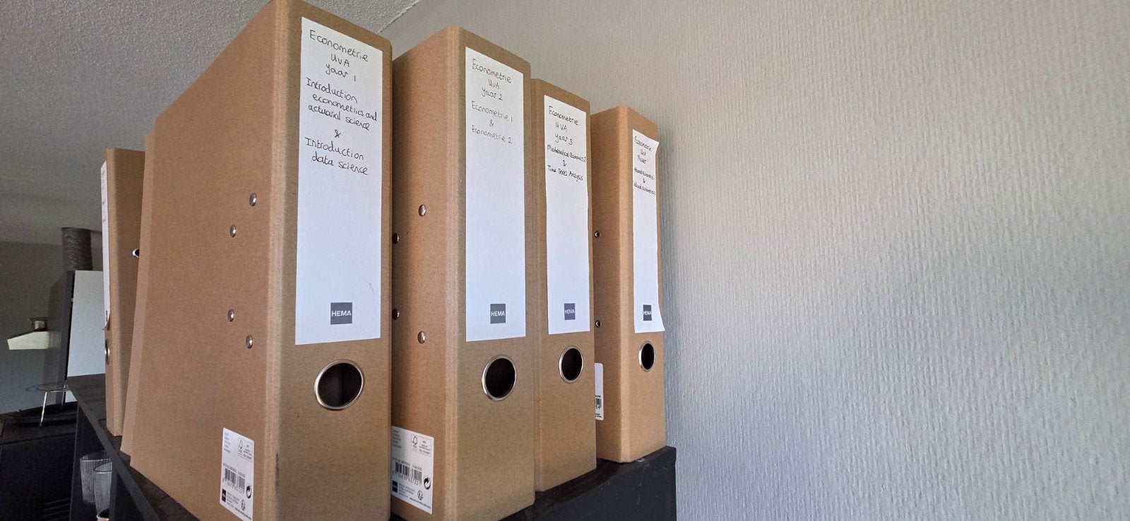 Kartonnen ordners (13 stuks), Ophalen, Gebruikt