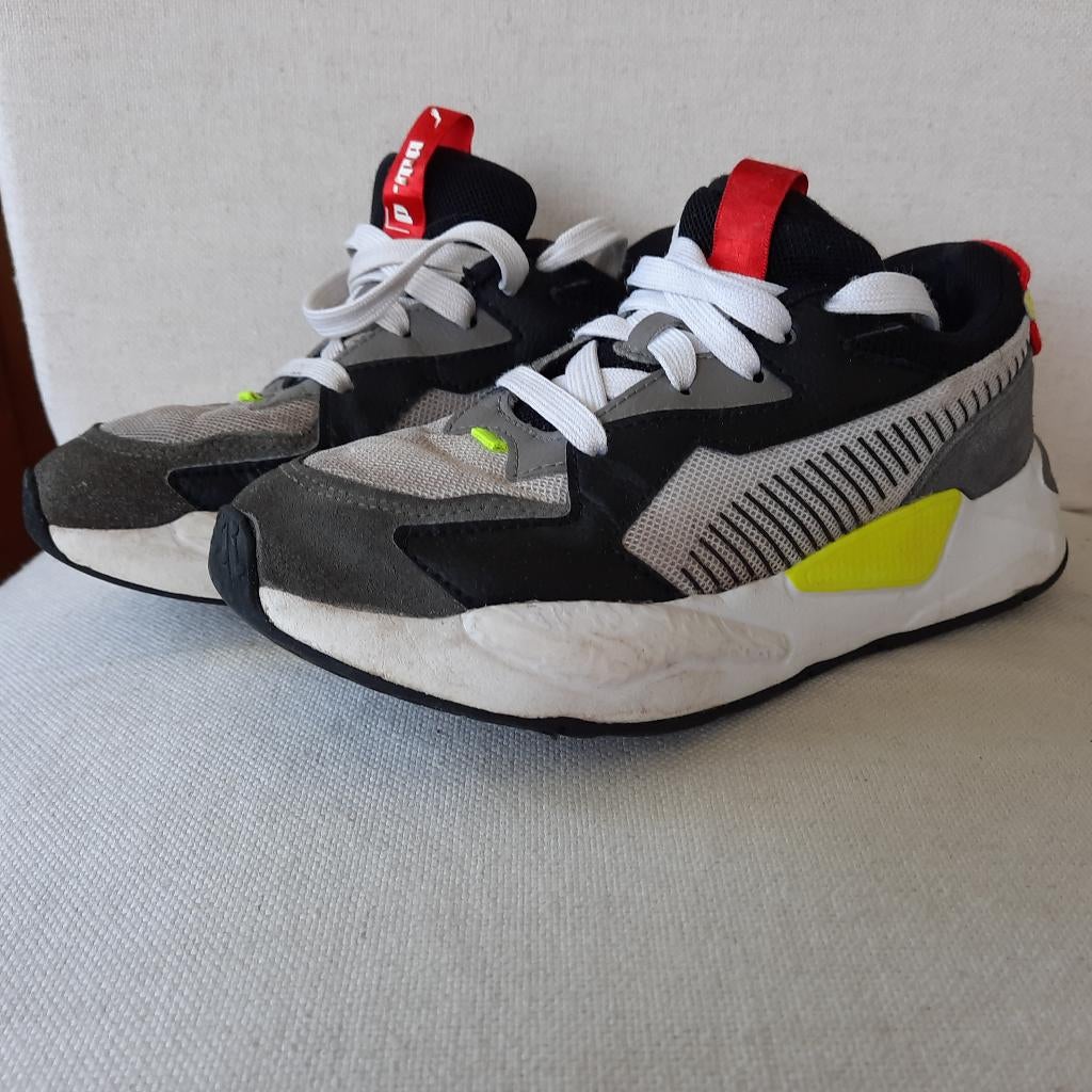 PUMA RS Z Top sneakers grijs zwart geel rood maat 34, Puma, Schoenen, Ophalen of Verzenden, Zo goed als nieuw