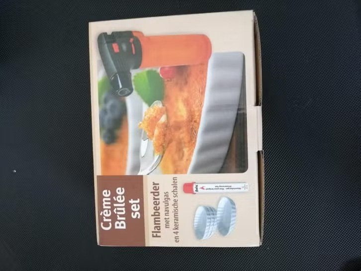 Crème Brûlée Brander set 4 stuks, Huis en Inrichting, Keuken | Keukenbenodigdheden, Ophalen, Overige typen, Nieuw, Wit
