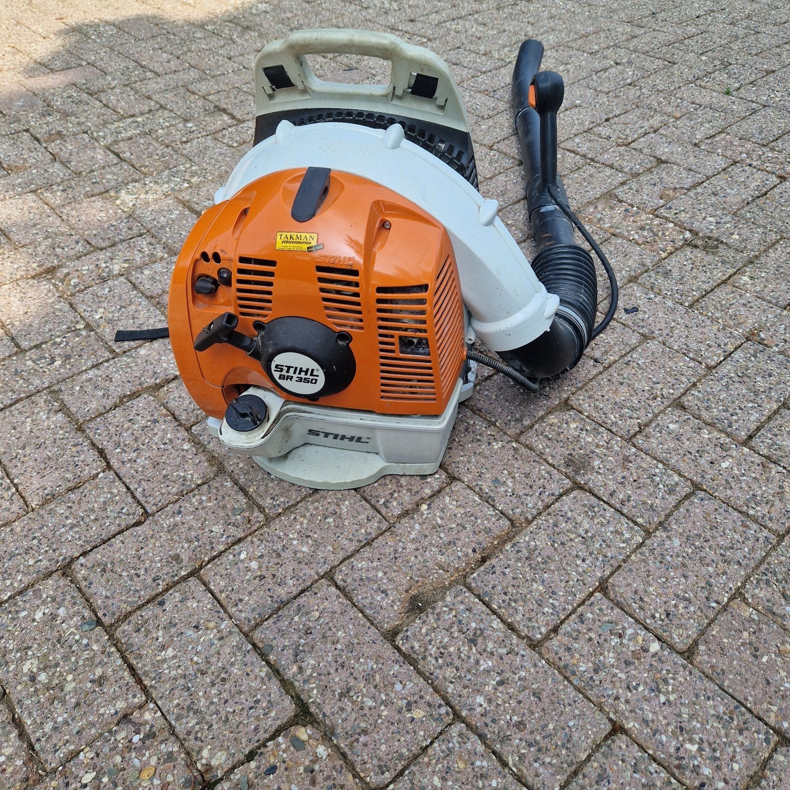 stihl br 350, Ophalen of Verzenden, Zo goed als nieuw, Benzine