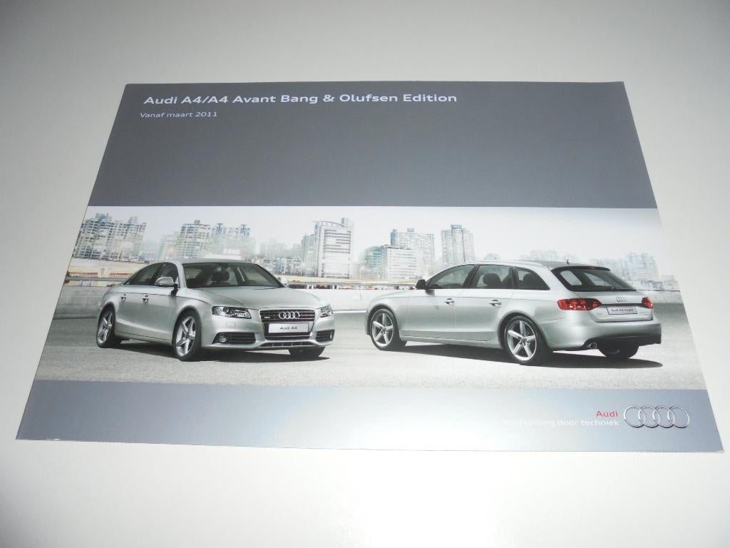 brochure Audi A4 Bang & Olufsen Edition 2011, Ophalen of Verzenden, Nieuw, Audi