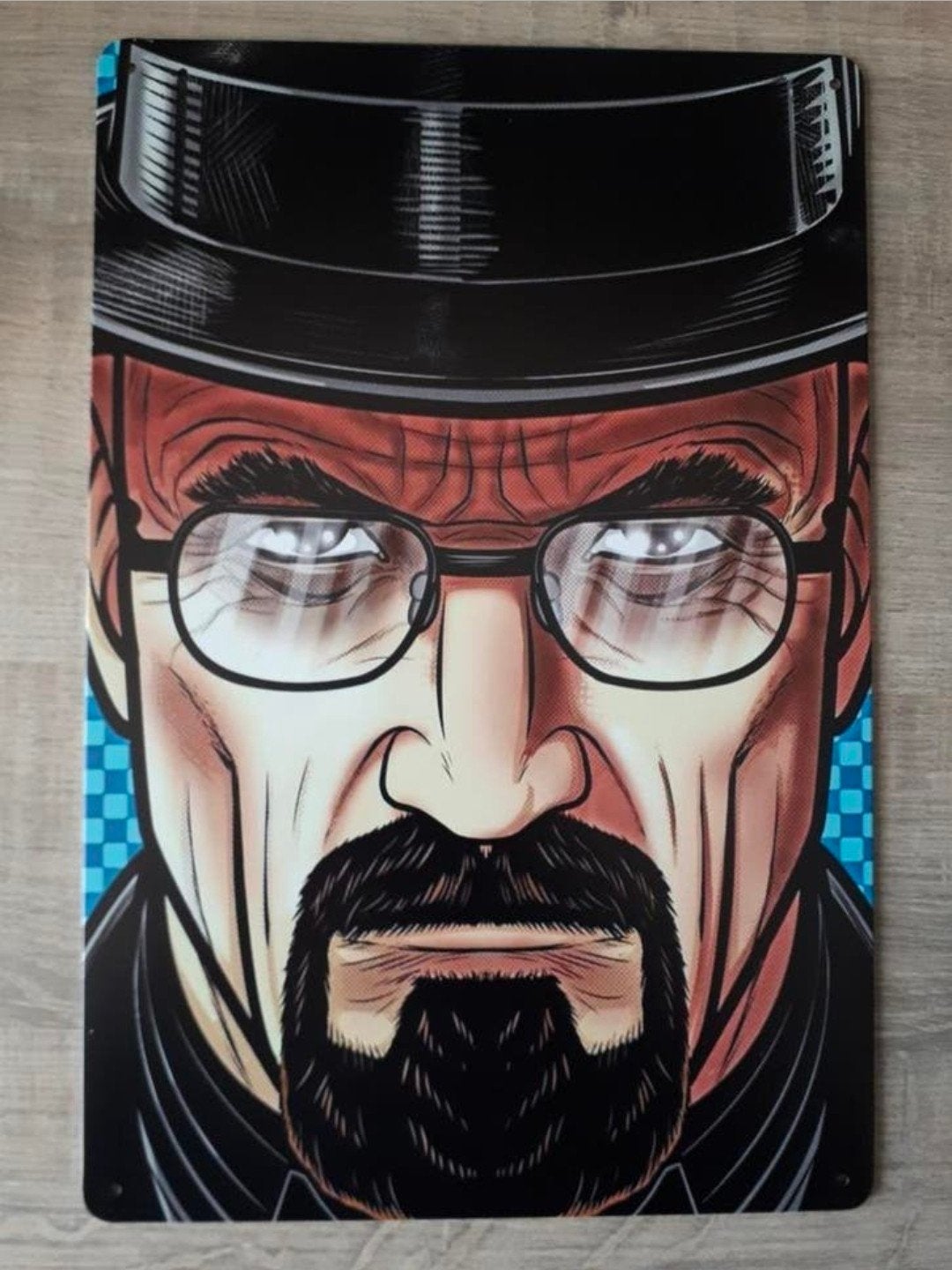 Heisenberg Breaking Bad 20x30 cm Metalen Reclamebord, Verzamelen, Verzenden, Nieuw, Reclamebord