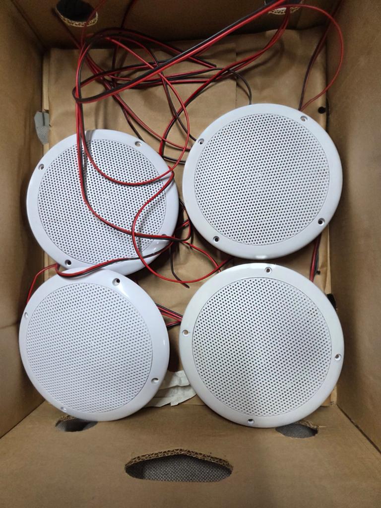 SkyTronic 6.5" Inbouw Boxen - 4 Ohm, 100 Watt max (4 stuks), Gebruikt, 60 tot 120 watt, Front, Rear of Stereo speakers, Ophalen