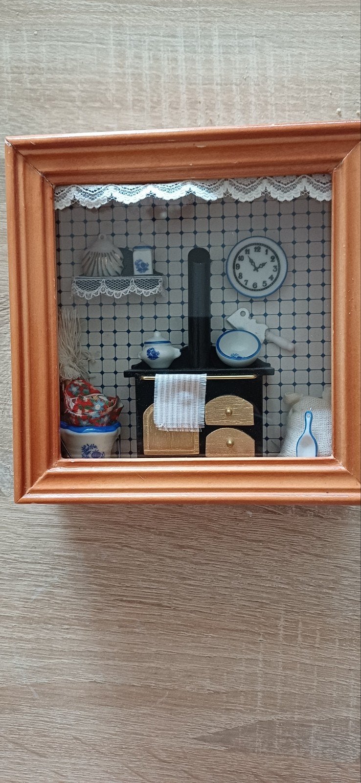 Reutter Porzellan Miniatuur Keuken Shadow Box, Ophalen of Verzenden, Zo goed als nieuw