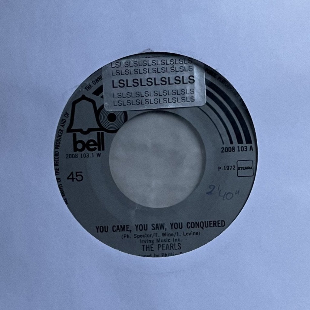 The Pearls - You came, you saw, you conquered, Gebruikt, 7 inch, Single, Ophalen of Verzenden