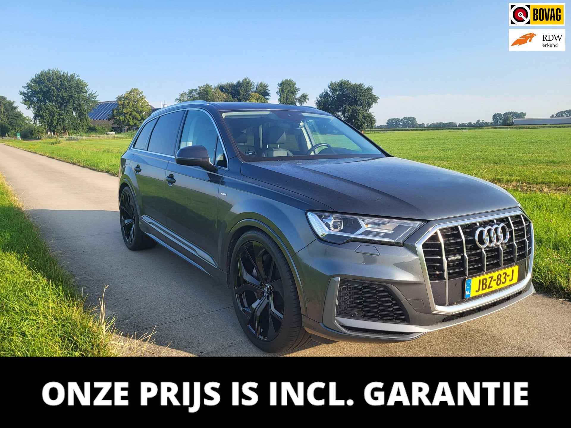Audi Q7 55 TFSI e quattro S-line SOH90% camera 23"LMV 80.511, Auto's, Automaat, Gebruikt, Zwart, 2995 cc