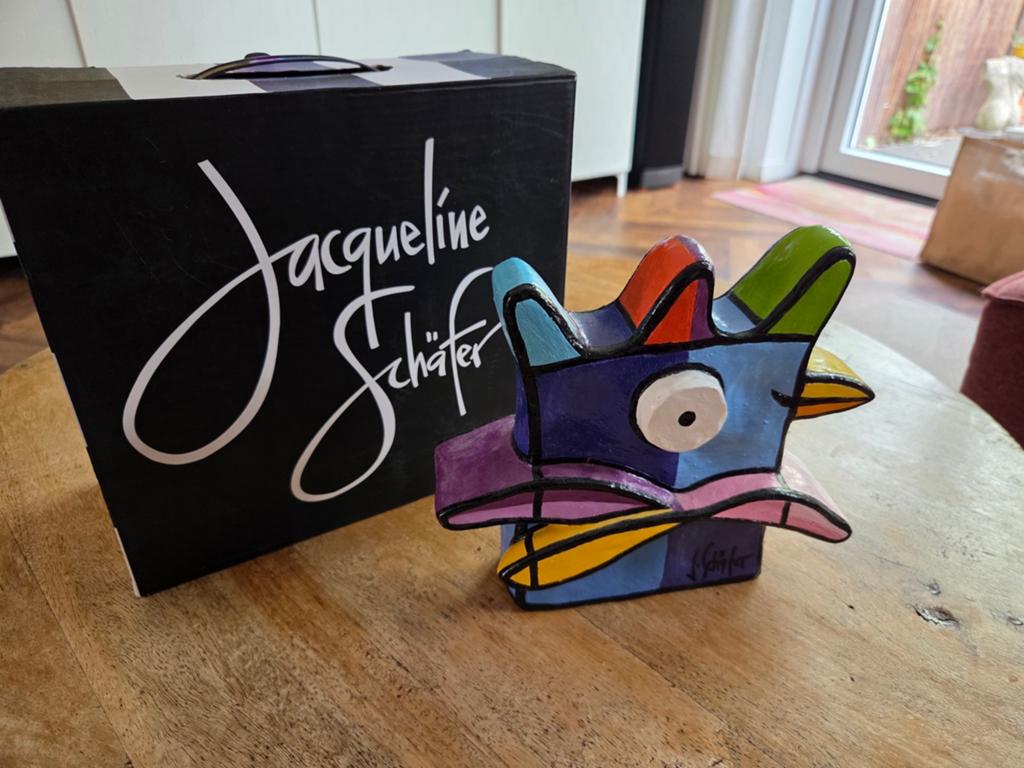 Jacqueline Schäfer Kunstbeeld Vreemde Vogel, Antiek en Kunst, Ophalen of Verzenden