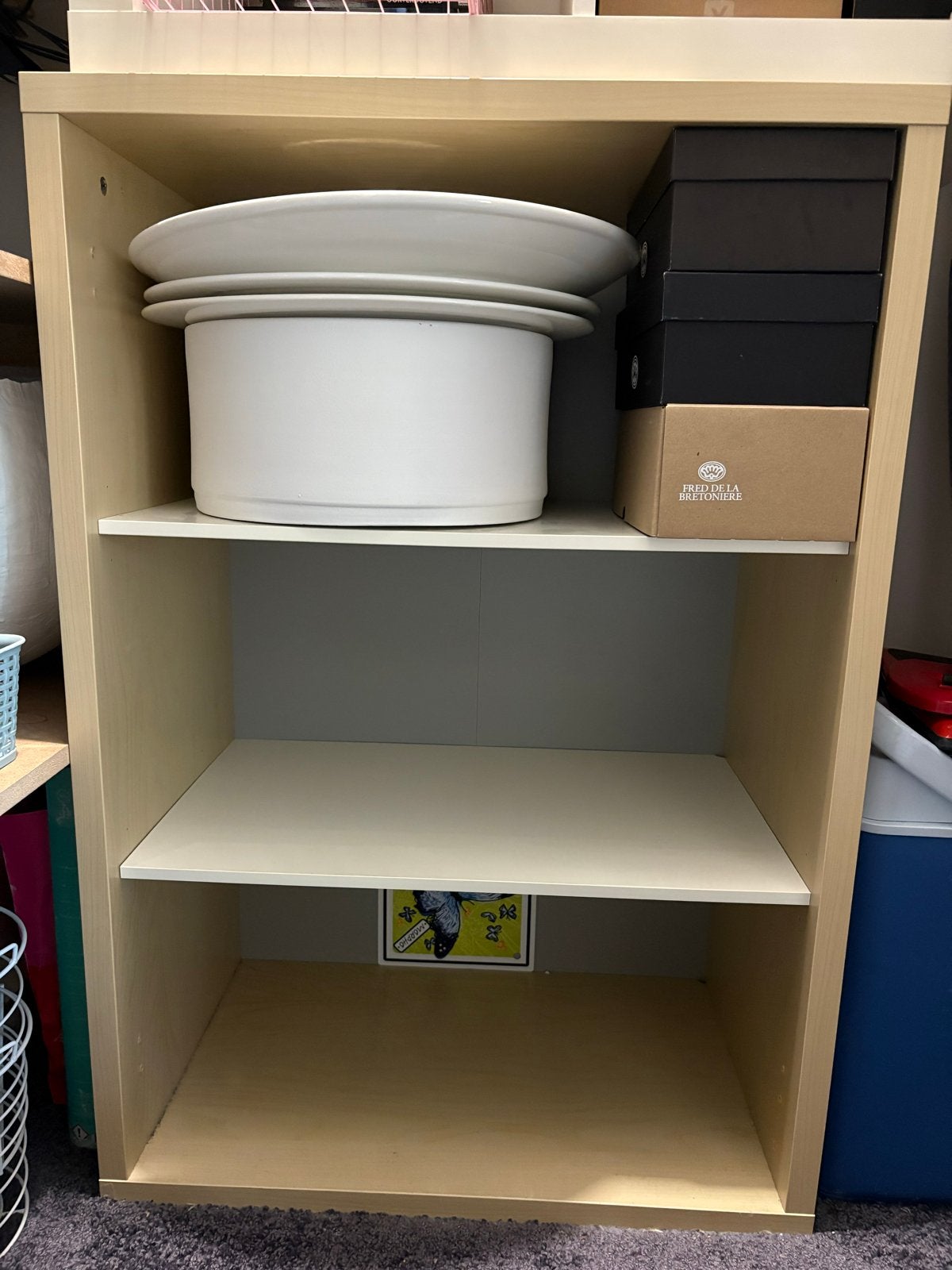 Magiker ikea houten kast met twee planken, Ophalen, Gebruikt