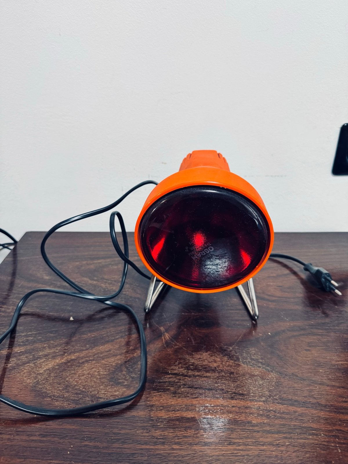 Vintage Warmtelamp Jaren '70 - Oranje Retro Design, Ophalen of Verzenden