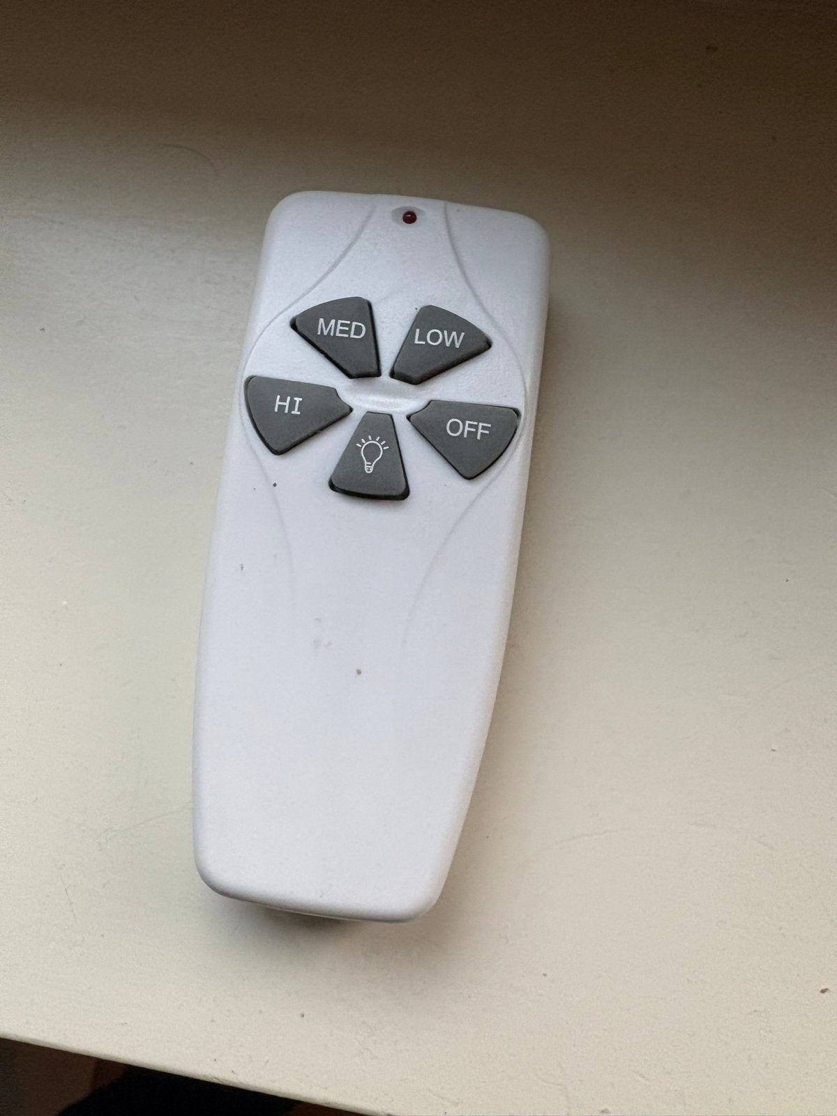 Plafondventilator met afstandsbediening en verlichting, Ophalen, Zilver, Gebruikt, Overige merken