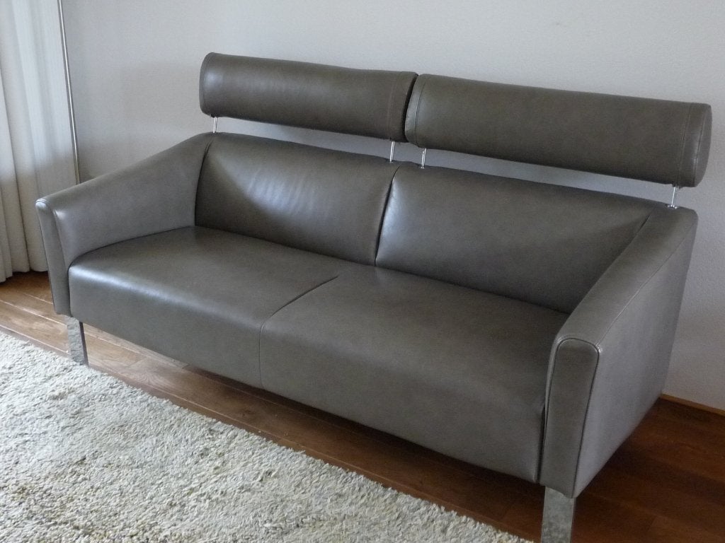 Leolux leren Patachou 2,5 zits bank, Ophalen, Gebruikt, 150 tot 200 cm, Tweepersoons