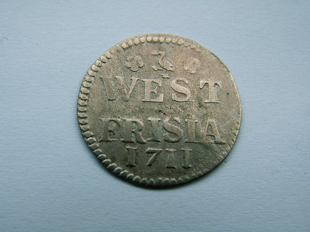 WEST FRIESLAND.  Dubbele Wapenstuiver - 1711, Vóór koninkrijk, Verzenden, Zilver, Overige waardes