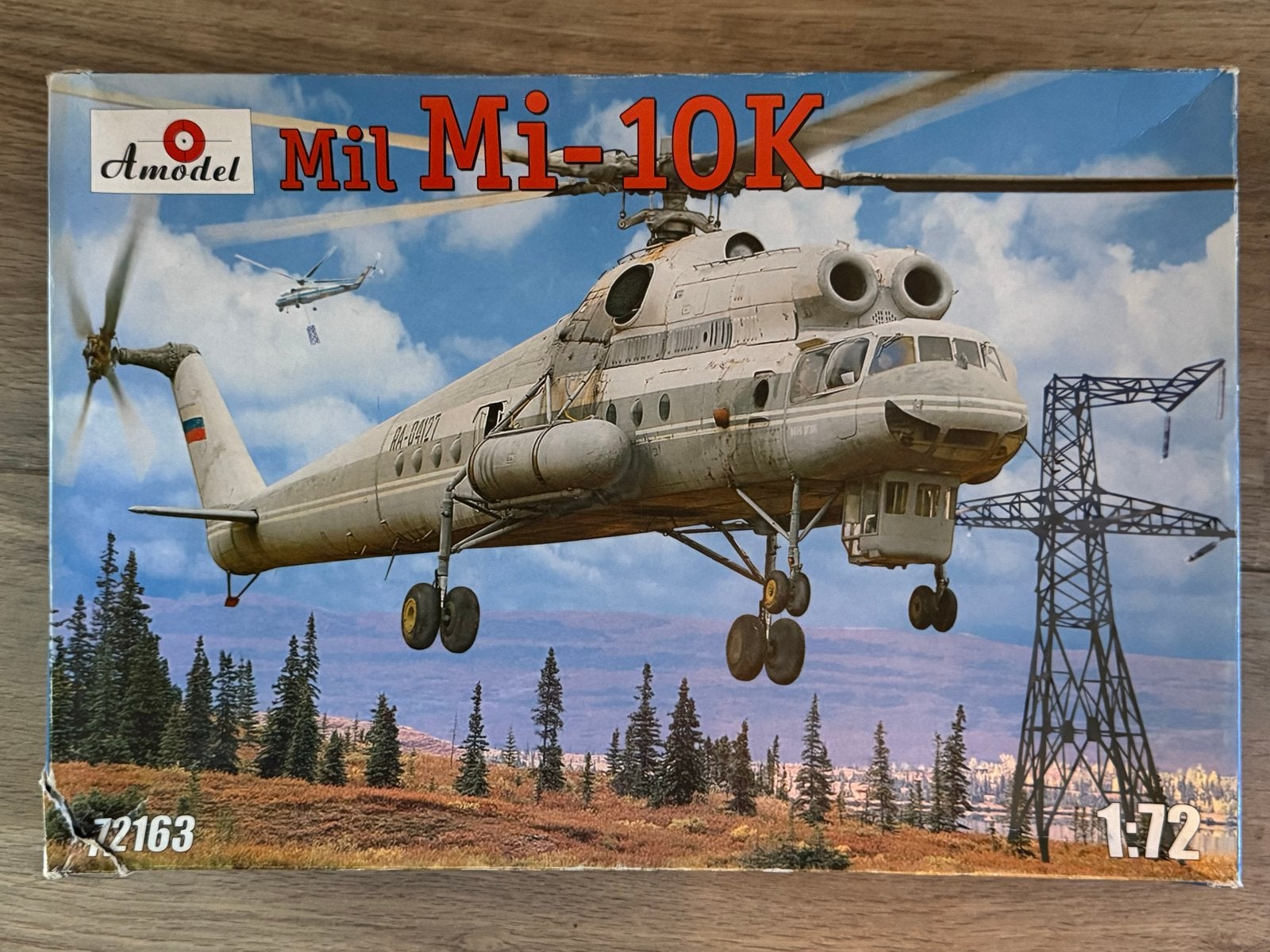 Amodel Mil Mi-10K Helikopter Kit 72163 1:72, Overige merken, 1:72 tot 1:144, Helikopter, Nieuw