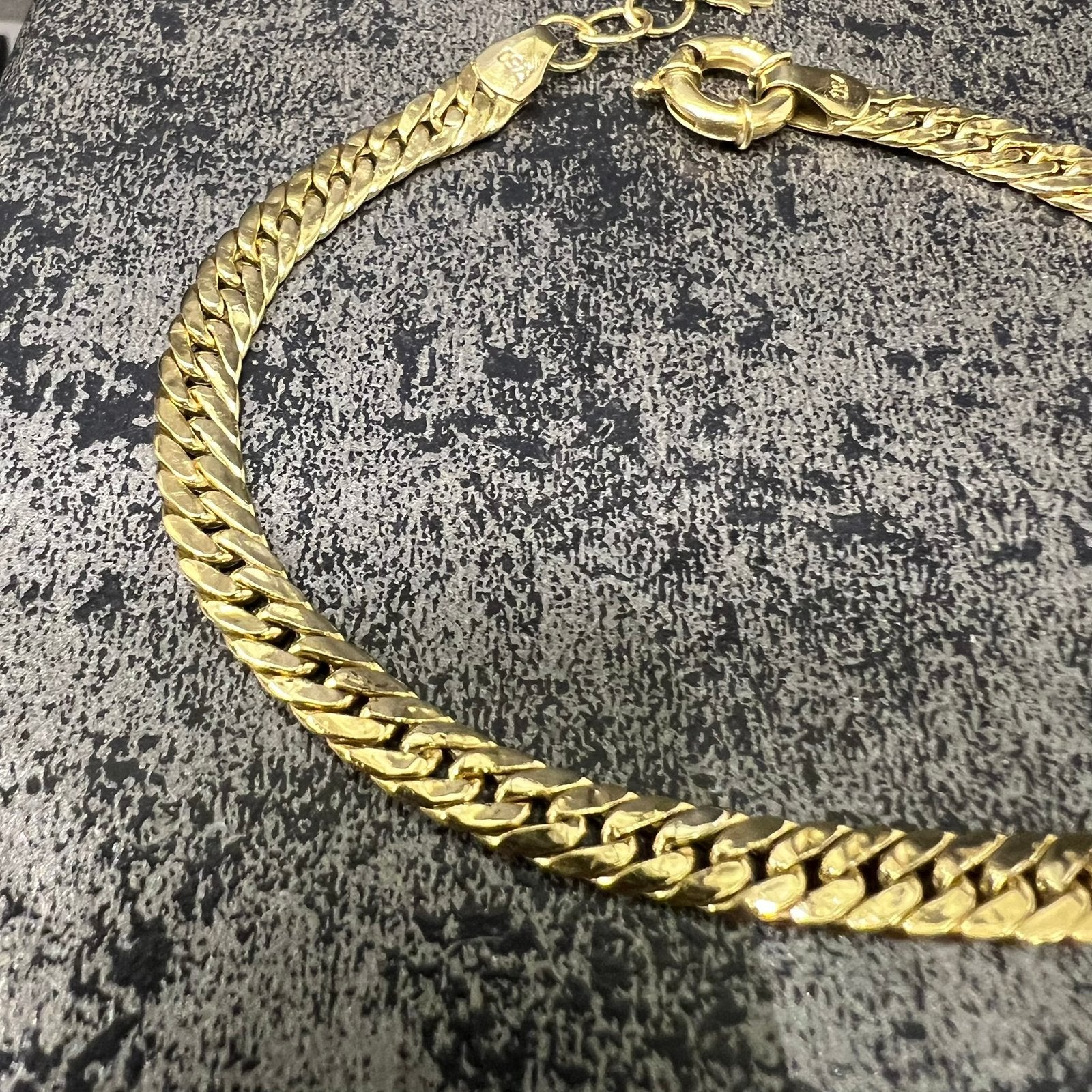 18 karaat gouden armband gourmet schakel, Ophalen of Verzenden, Nieuw, Goud