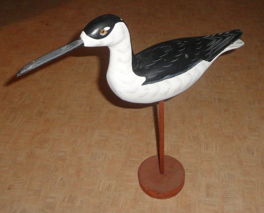 Beeld / houtsnijwerk vogel, Antiek en Kunst, Houtsnijwerk, Handgemaakt, Ophalen of Verzenden, 20 - 50 cm