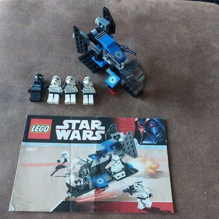 LEGO Star Wars 7667 Imperial Dropship met figuren, Ophalen of Verzenden, Gebruikt