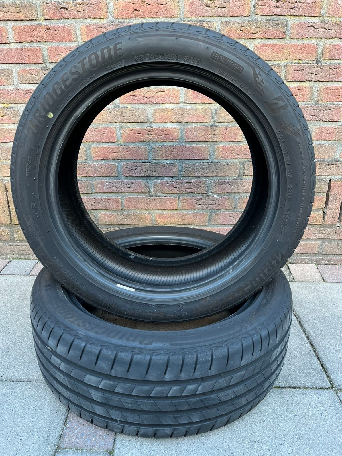 Bridgestone Turanza zomerbanden, Ophalen, 18 inch, Gebruikt, 235 mm