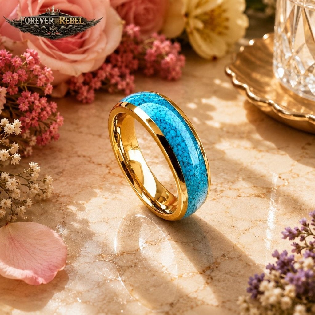 Wolfraam Trouwringen - Blue Aurum Goud - Diverse Maten, Overige kleuren, Verzenden, Dame of Heer, Met edelsteen