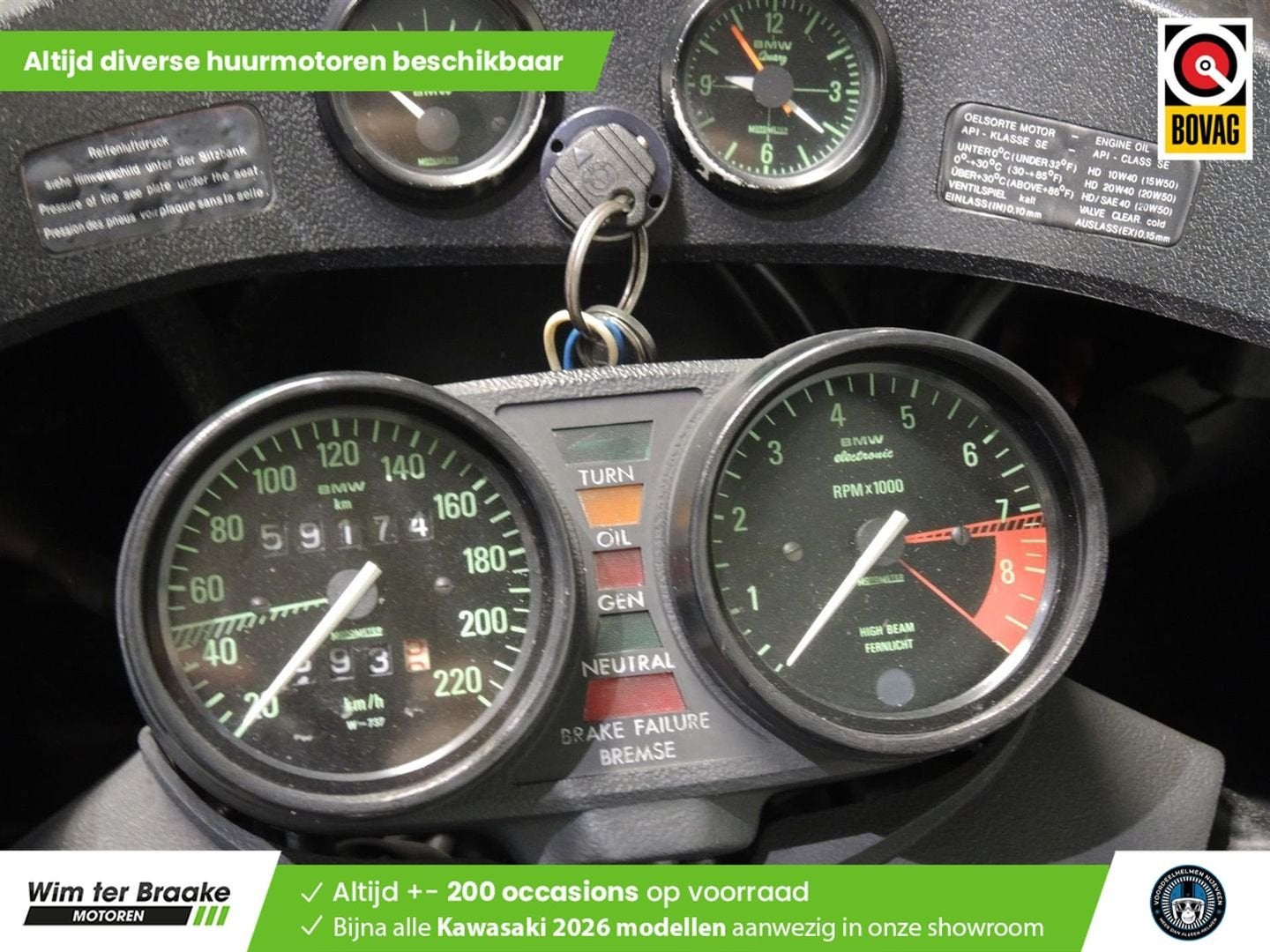BMW R 80/7 (bj 1980) 1e eigenaar, Motoren, Motoren | BMW, 2 cilinders, Motorrijbewijs A, Bedrijf, Onbekend
