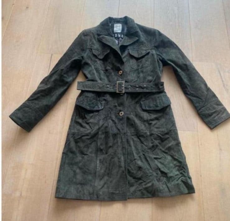 Yaya kas L nieuwstaat suede, Ophalen of Verzenden, Zo goed als nieuw, Maat 42/44 (L), Groen