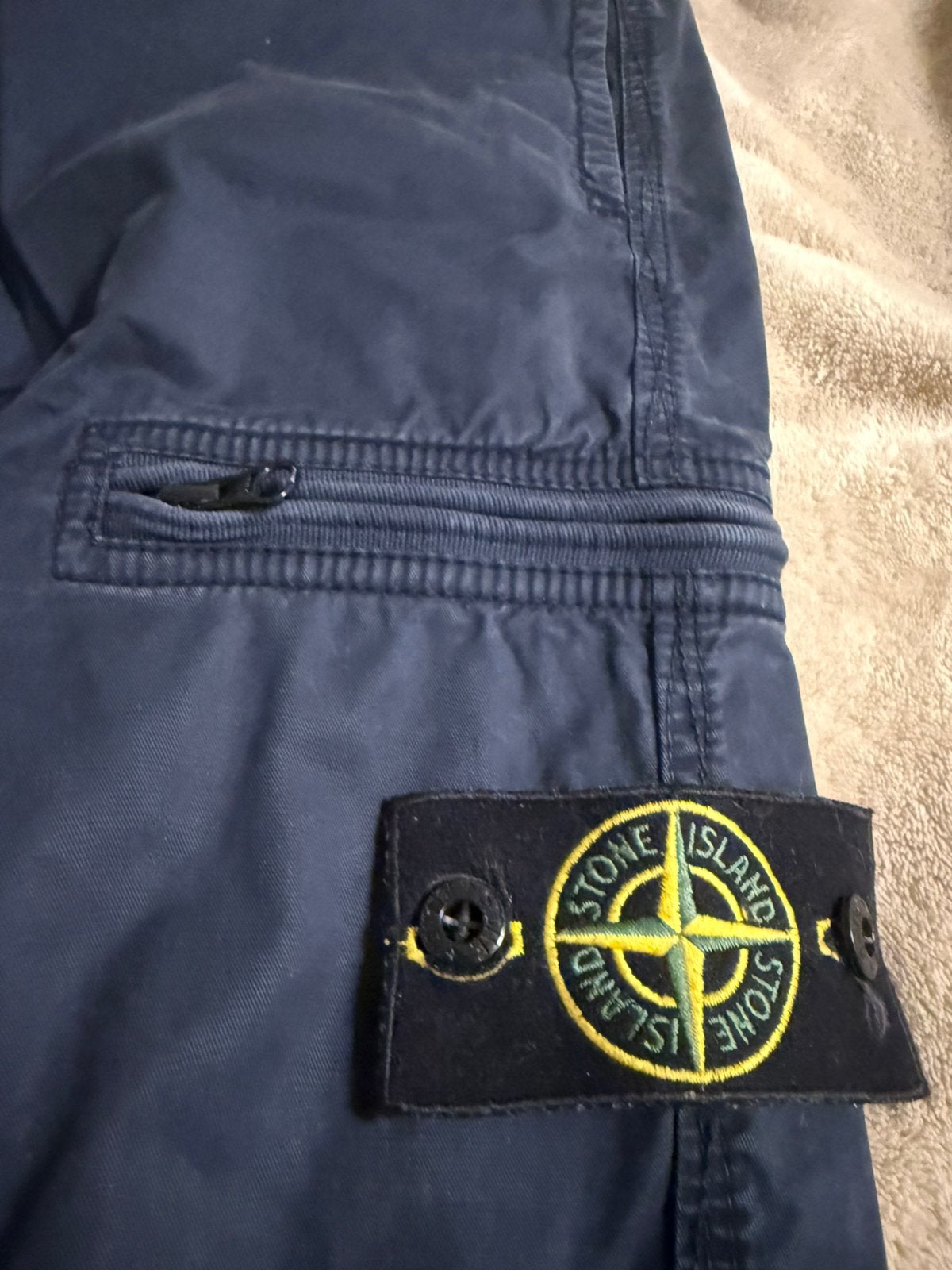 Stone Island cargo broek – donkerblauw – W30, Ophalen of Verzenden, Zo goed als nieuw, Maat 48/50 (M), Blauw