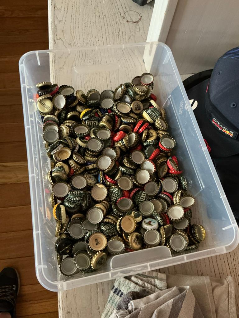 verzameling bierdoppen, Ophalen, Gebruikt
