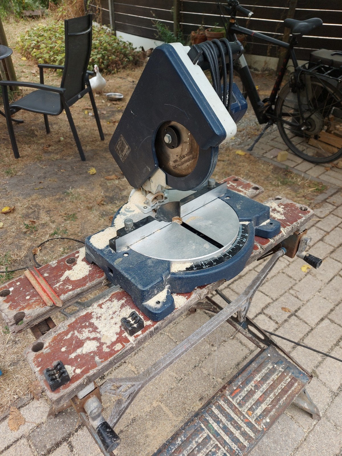 afkortzaag ferm., Ophalen, Gebruikt, 600 tot 1200 watt, Afkortzaag