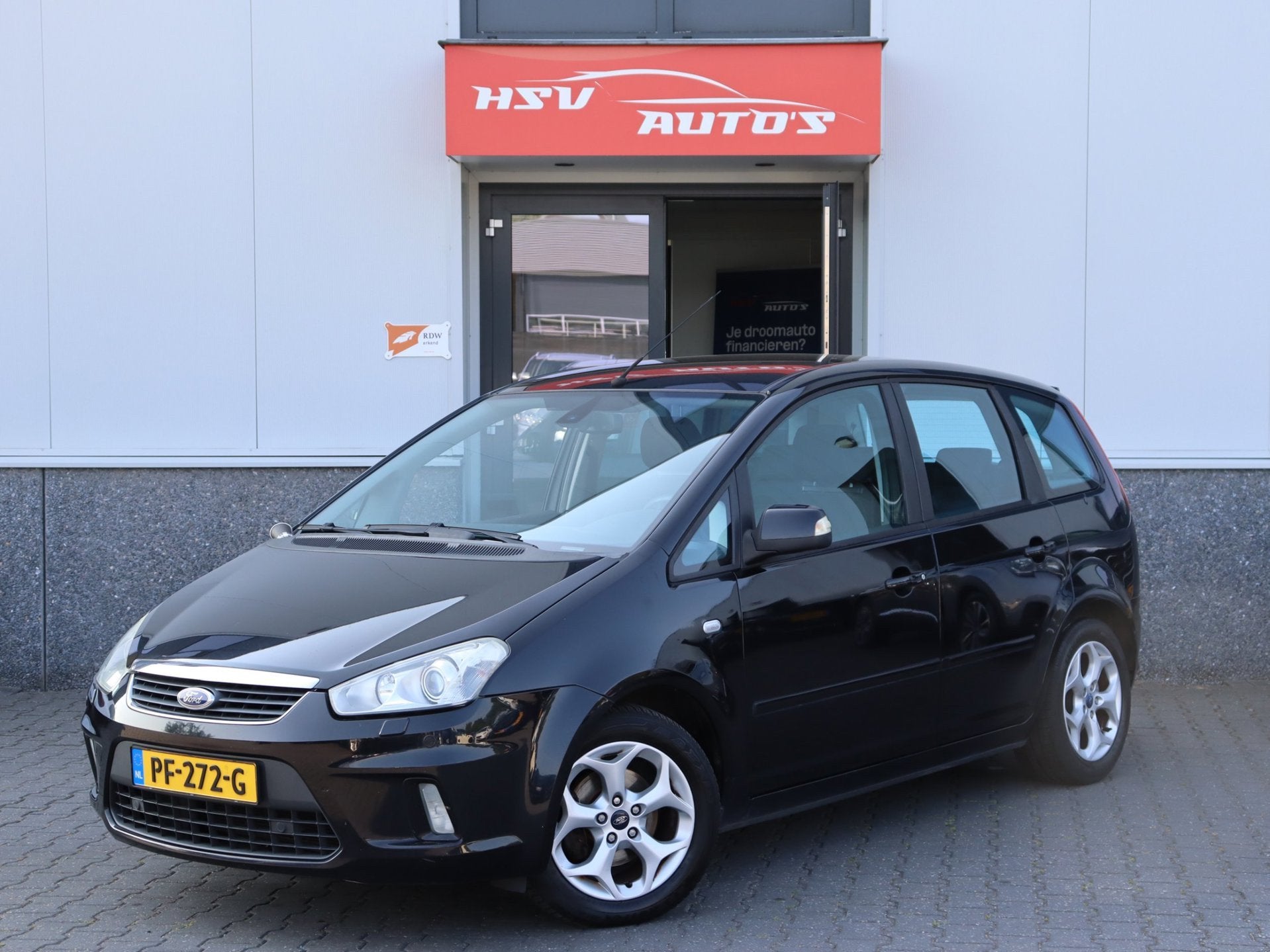 Ford C-Max 1.8-16V Ghia navi LM cruise, 125 pk, Gebruikt, 4 cilinders, Zwart