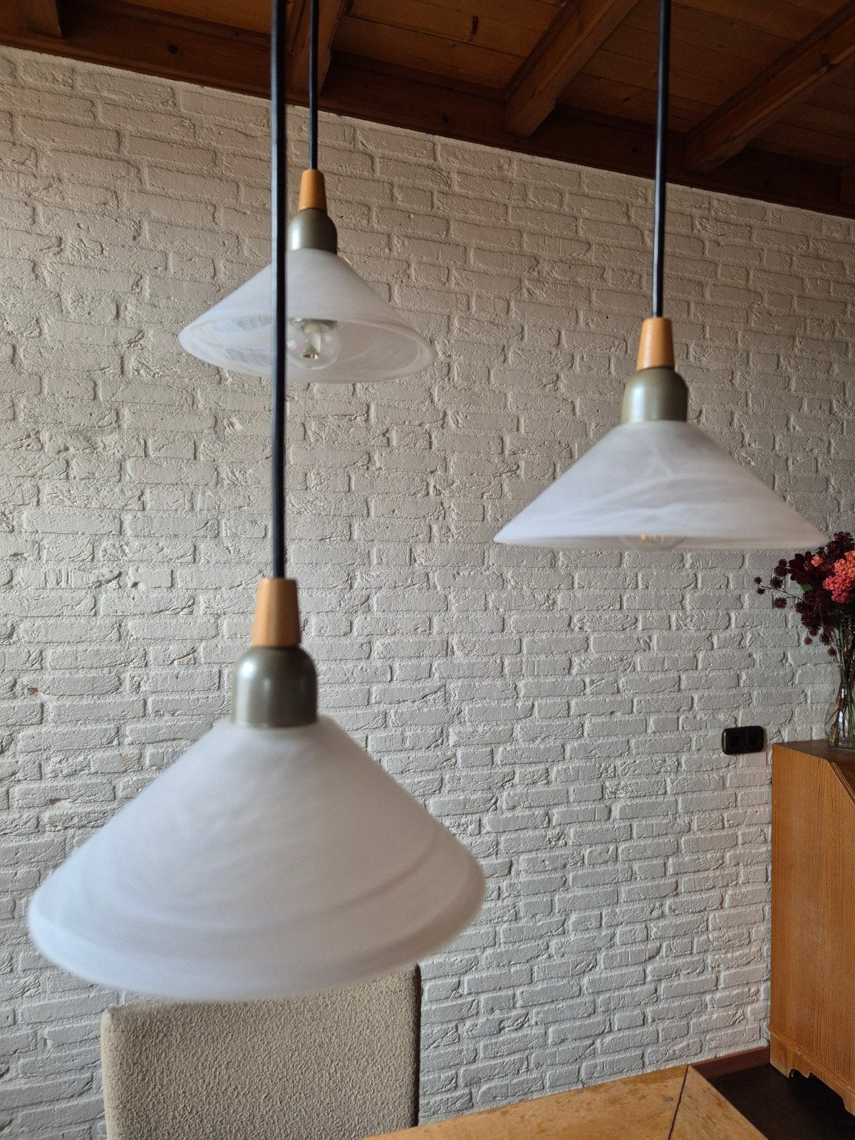 Muur, hang en plafondlampen.., Ophalen, E27 (groot), Led-lamp