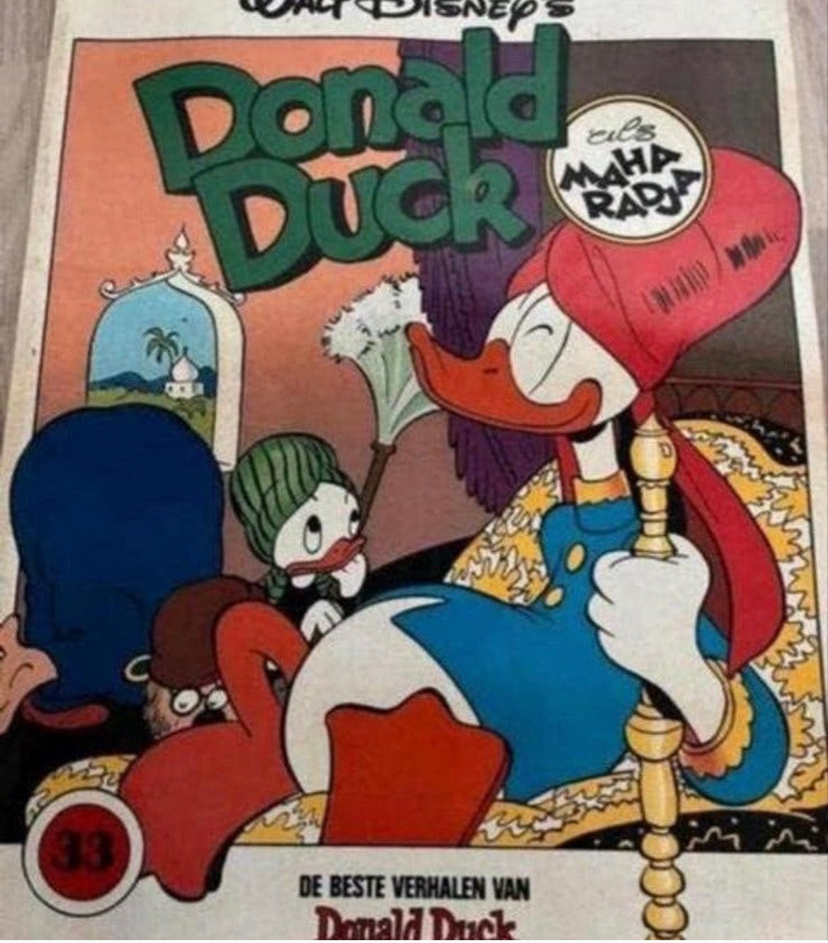 Donald Duck als Maharadja -De Beste Verhalen van Donald Duck, Eén stripboek, Ophalen of Verzenden, Gelezen