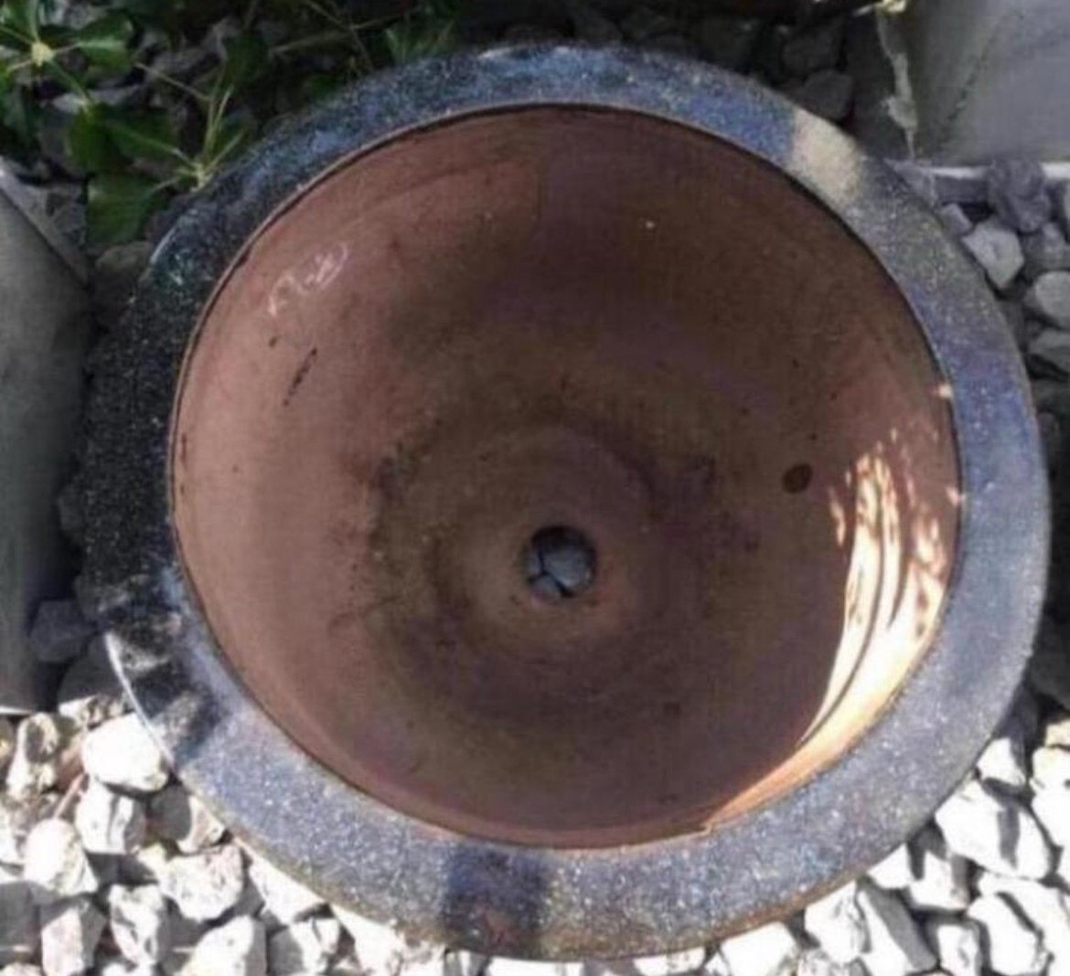 Grote geglazuurde terracotta bloempotten bak vorstbestendig, Tuin en Terras, Bloempotten, Ophalen, 40 cm of meer, Rond, Zo goed als nieuw