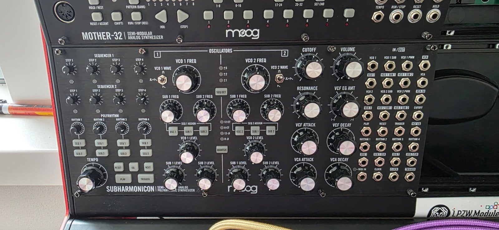 Moog Mother-32 & Subharmonicon Synthesizer, Muziek en Instrumenten, Synthesizers, Ophalen of Verzenden, Zo goed als nieuw, Overige aantallen