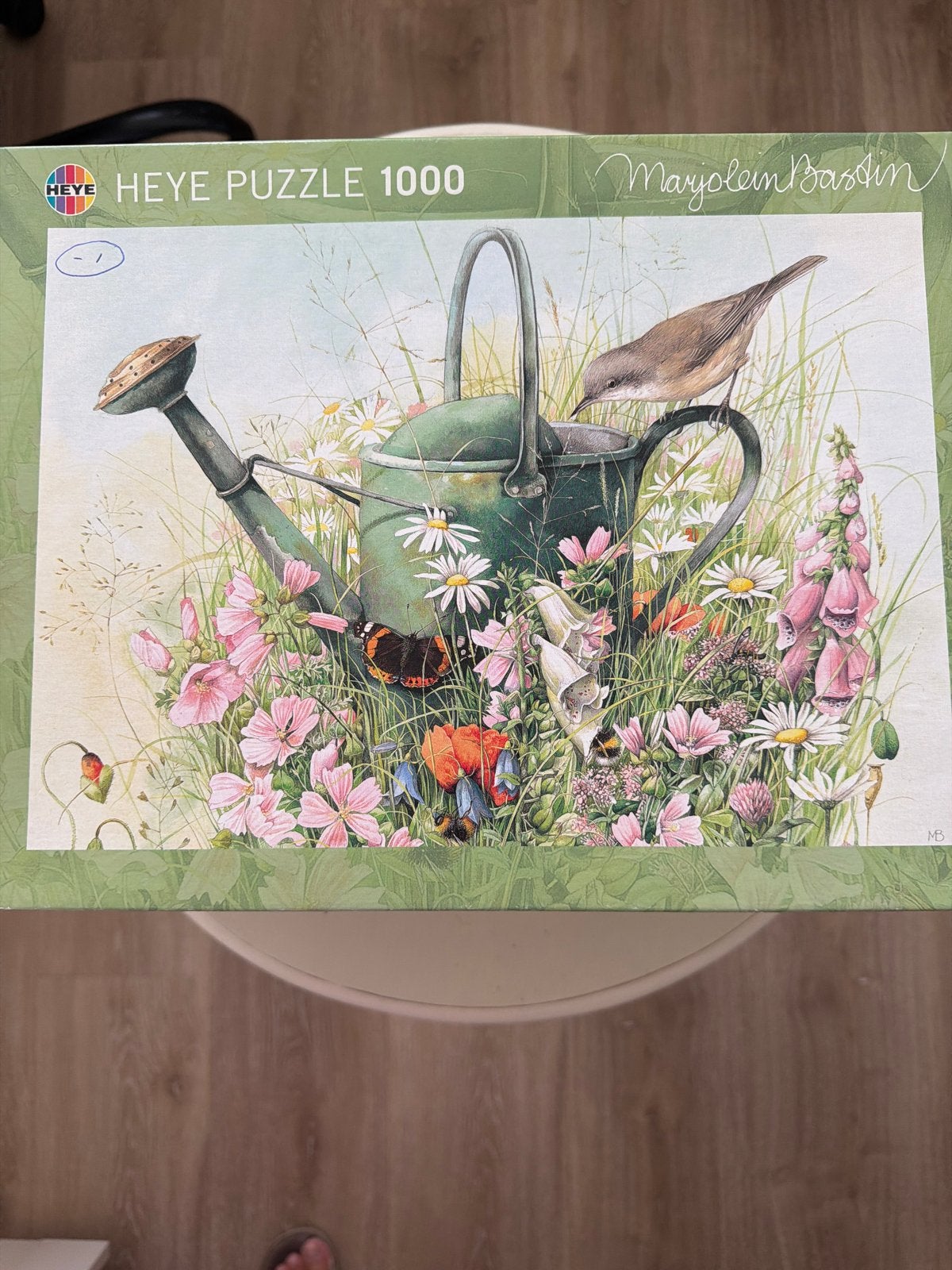 Heye Puzzel 1000 stukjes - Marjolein Bastin - Mist 1 stukje, Ophalen of Verzenden, 500 t/m 1500 stukjes, Gebruikt, Legpuzzel