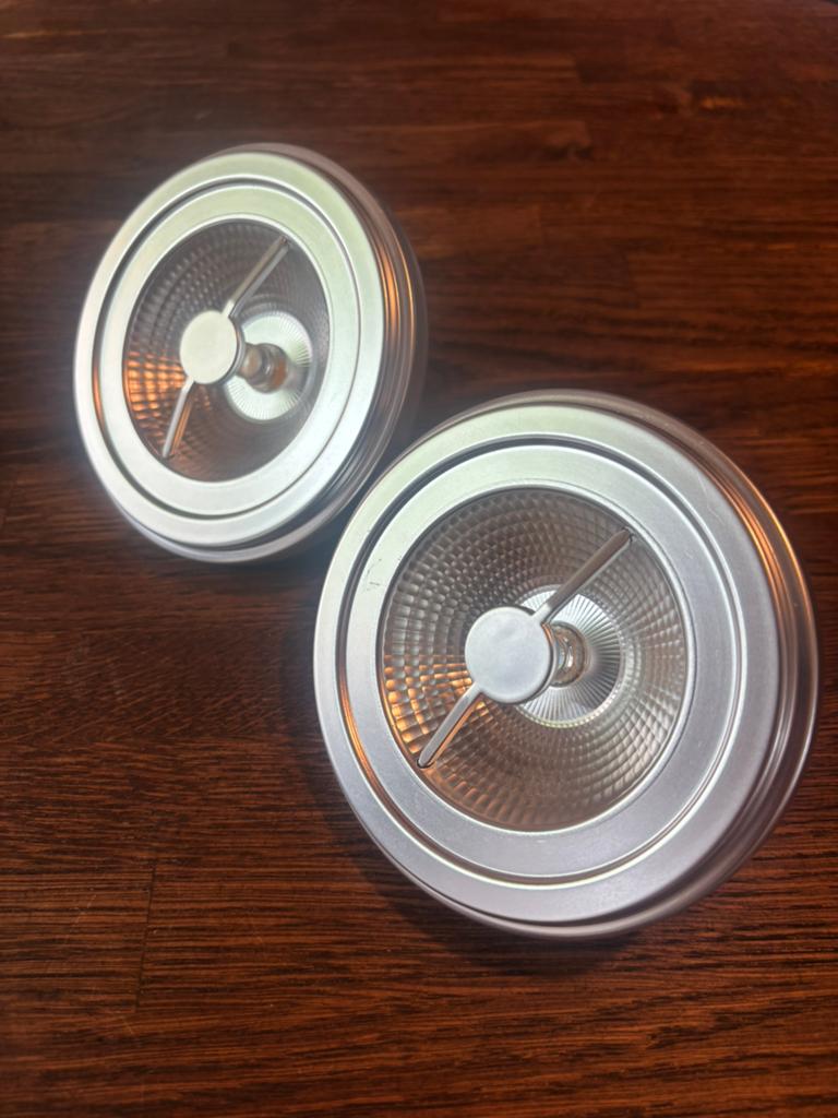 Lucide AR111 Led lamp, 2 stuks, 12v 600lm Dimbaar, Ophalen of Verzenden, Zo goed als nieuw, Metaal of Aluminium, Led